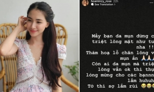 Da gặp nạn sau triệt lông mặt, Hòa Minzy mách nước tuýp chấm mụn siêu đỉnh