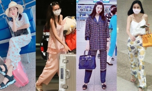 Lan Ngọc bị chê diện đồ ngủ ra sân bay nhưng dàn sao Việt này cũng xuề xoà chẳng kém