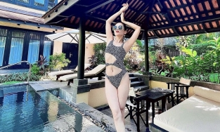 Lệ Quyên chia sẻ bí quyết trẻ đẹp ở tuổi 40 nhưng bộ bikini mới là tâm điểm chú ý