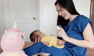 Võ Hạ Trâm chia sẻ bí quyết giảm size quần áo sau sinh, chẳng cần tập luyện