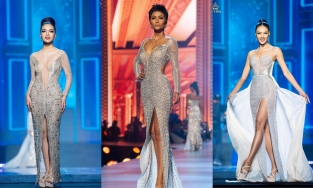 Váy của H'Hen Niê 'năm lần bảy lượt' bị thí sinh Miss Universe Thailand 'mượn' ý tưởng 
