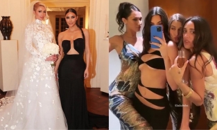 Đi đám cưới nhưng chị em Kim Kardashian, Kendall Jenner quyết tâm giật hết spotlight