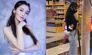 Angela Baby đưa con trai đi chơi nhưng để lộ thân hình mỏng tang, phẳng đét khiến netizen xót xa