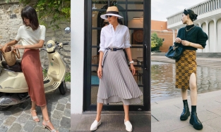 Nàng công sở nhất định phải nhớ 3 điều này để diện chân váy dài thanh lịch và 'hack' dáng chuẩn đét