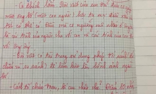 Nguyên văn bài tả bố “siêu lầy” đạt điểm 10 tuyệt đối