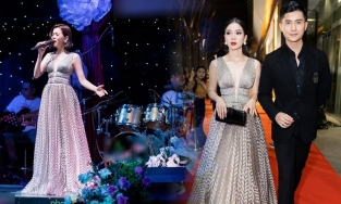 Lệ Quyên đón tuổi mới tại phòng trà chồng cũ nhưng nhắc công khai tình mới