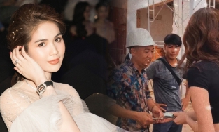 Nathan Lee 'chuyển hướng', Ngọc Trinh ung dung đến thăm lâu đài của Vũ Khắc Tiệp còn cầm theo cọc tiền phát cho công nhân