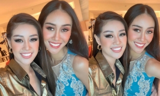 Hoa hậu Khánh Vân ghi điểm vì 'ga lăng' với bạn chung phòng Miss Universe