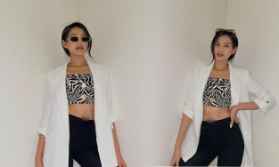 Lần đầu Đỗ Thị Hà ăn diện táo bạo nhưng stylist lại ngủ gật trong lúc lên đồ mất rồi