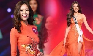 Khánh Vân gây bất ngờ khi diện những trang phục 'ẩn số' tại đêm Bán kết