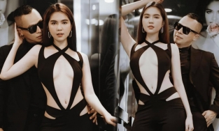 Ngọc Trinh lại diện trang phục 'mặc như không mặc', nhưng gương mặt bánh bao mới là tâm điểm