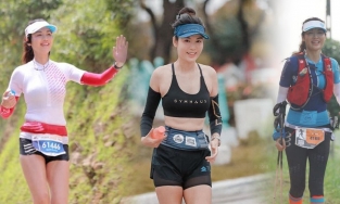 Nhìn lại những hình ảnh đẹp của Hoa hậu Thu Thuỷ trên đường chạy