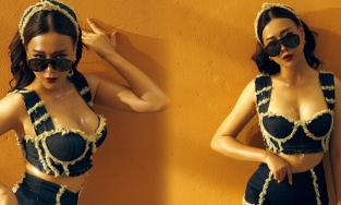 Phương Nam của 'Hương vị tình thân' diện cả cây denim gợi cảm, tự ví mình với cây 'giò bò một nắng'