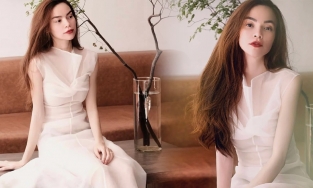 Bà mẹ 3 con Hồ Ngọc Hà tung ảnh khoe vẻ đẹp tựa nàng thơ hậu sinh nở