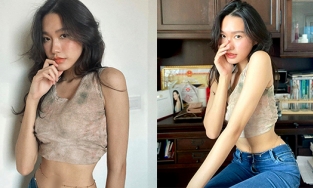 Cận cảnh vòng eo siêu nhỏ của Doãn Hải My, Ngọc Trinh cũng 'không có cửa'