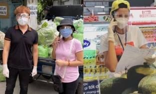 Nghệ sĩ buông mic, bỏ xiêm y lộng lẫy đi bốc vác phục vụ người dân 