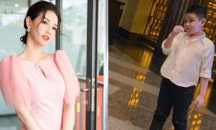 Mới 9 tuổi, con trai MC Quỳnh Chi và chồng cũ đã ra dáng soái ca