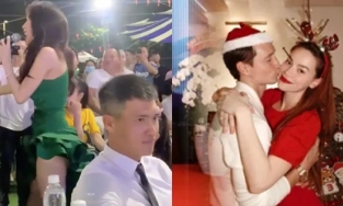 Khi nửa kia là ca sĩ biểu diễn trên sân khấu: Công Vinh lạnh như tiền, Kim Lý nhiệt tình phụ họa