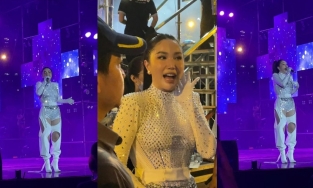 Bảo Thy mũm mĩm trên sân khấu qua cam thường, khác hẳn ảnh tự đăng