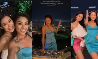 Á hậu Thảo Nhi Lê vui tới bến bên con gái tỷ phú Johnathan Hạnh Nguyễn 