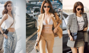 Ngọc Trinh có phong cách thời trang sân bay 'cực chiến', chẳng ngán style 'hiểm' nào
