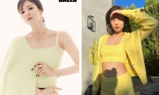 Song Hye Kyo đụng hàng áo len croptop với Jennie: Hơn kém 20 tuổi có tạo nên khoảng cách?