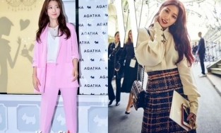 Mẹ bầu mới nhất K-biz Park Shin Hye từng có thời gian bị chê vì gu thời trang nhạt nhòa, sến sẩm