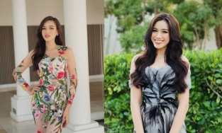 Tiếp tục bị đánh tụt 2 hạng trên bảng bình chọn HHTG, Đỗ Thị Hà đổi style 'hoa hoét' mong đổi vận?