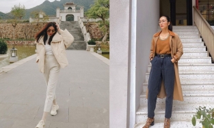 Sao Việt mặc đồ layer siêu chất mùa lạnh: Hà Tăng phối màu tinh tế, Thanh Hằng trên dưới một màu