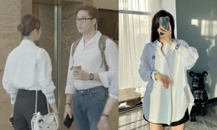Cư dân mạng truy tìm danh tính chiếc sơ mi trắng được Huyền Lizzie diện khi gặp trai trẻ