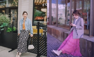 4 cách mix chân váy dài với áo khoác cực xinh trong những ngày đông có nắng