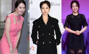 Son tím lịm, quần áo kín bưng cũng không 'dìm' được mợ ngố Song Ji Hyo trên thảm đỏ