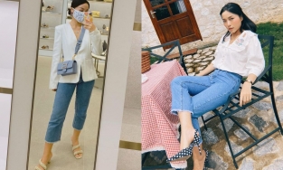 Chỉ cao 1m57, 'bản sao Tăng Thanh Hà' cực chuộng một chiếc quần siêu tôn dáng cực kỳ quen thuộc