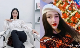Mỹ nhân Việt tô son đỏ chờ Giáng sinh: Người được khen nức nở, kẻ bị chê ào ào