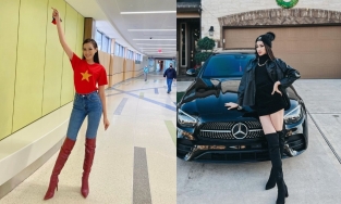 Trước thông báo mới nhất về tình hình sức khoẻ, Đỗ Thị Hà từng lên đồ cực sung những ngày ở Mỹ