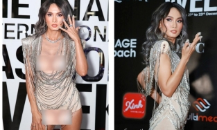 Lâu lắm mới tái xuất trên thảm đỏ, sao Anh Thư lại phơi bày hết 'vùng đất cấm' thế này?