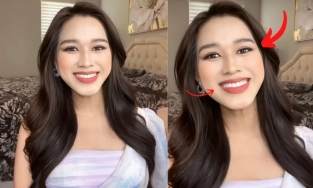 Dù trang điểm kĩ đến mấy, Đỗ Thị Hà vẫn lộ dấu hiệu lão hóa sau khi khỏi Covid-19