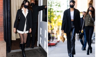 Kendall Jenner dạo phố chỉ mặc blazer mà vẫn sang chảnh đến thế