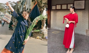 Cách chọn áo dài che hết các khuyết điểm cơ thể trong ngày Tết nguyên Đán