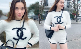 Hà Hồ diện quần bó sát, lộ vùng nhạy cảm ngay ngày đầu năm mới