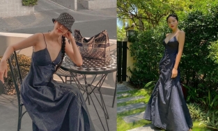 Lan Khuê và Kỳ Duyên cùng mặc chung váy: Vòng 1 khủng của đàn em liệu có thắng thế?