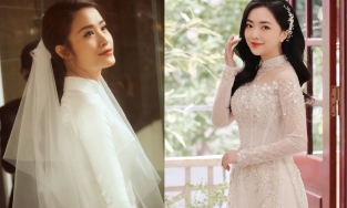 Những chiếc áo dài cưới đắt đỏ của dàn dâu V-biz: Nàng WAG Mai Hà Trang có phá đảo các đàn chị?