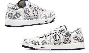 Dior lần đầu tiên đưa hoạ tiết vintage lên giày sneaker