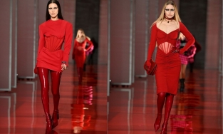 Hết 'nude toàn thân', cặp chị em Gigi và Bella Hadid sẵn sàng cạo lông mày để chiều lòng Versace