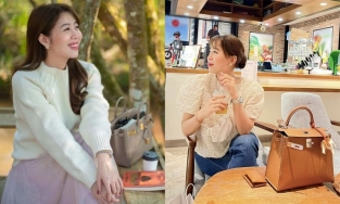 Vốn có lối sống giản dị, MC Diệp Chi gây bất ngờ khi xách chiếc túi 250 triệu đi ăn tối