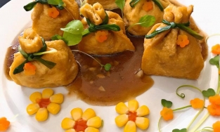 Cách làm đậu hũ bao bố cực bắt mắt lại ngon miệng cho ngày rằm, mùng 1