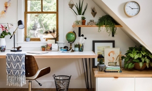 6 cách mang thiên nhiên vào phòng làm việc ở nhà