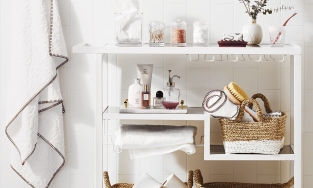 Ý tưởng thiết kế kệ lưu trữ phòng tắm thông minh và đẹp mắt