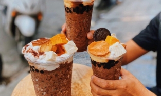 Milo dầm khổng lồ, món ăn vặt đang khiến giới trẻ Sài Thành ưa chuộng