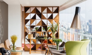 Cần gì xây nhiều tường khi có thể dùng vách ngăn sáng tạo và đẹp thế này!